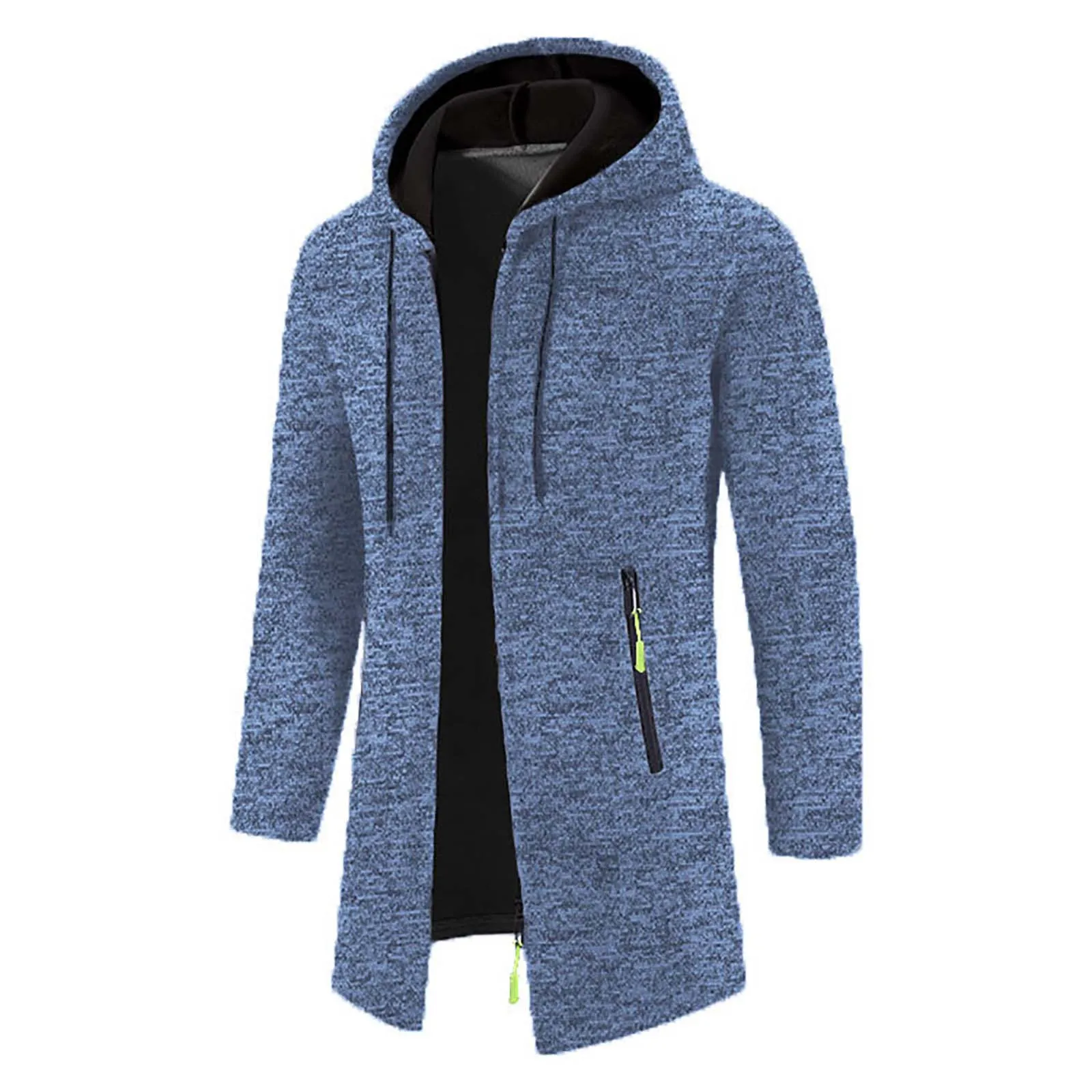 Chaqueta con capucha para hombre, suéter de lana fina de longitud | Ropa de hombre · Omeda.es - Imagen 3