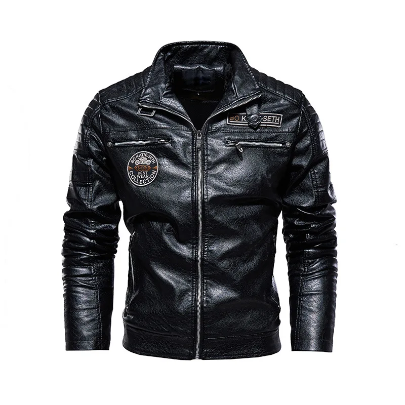 Chaqueta de cuero para hombre, abrigo holgado de felpa para viaje al | Ropa de hombre · Omeda.es - Imagen 19
