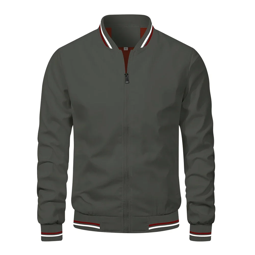 Chaqueta de hombre 2025 primavera otoño nuevo Color sólido Casual | Ropa de hombre · Omeda.es - Imagen 8