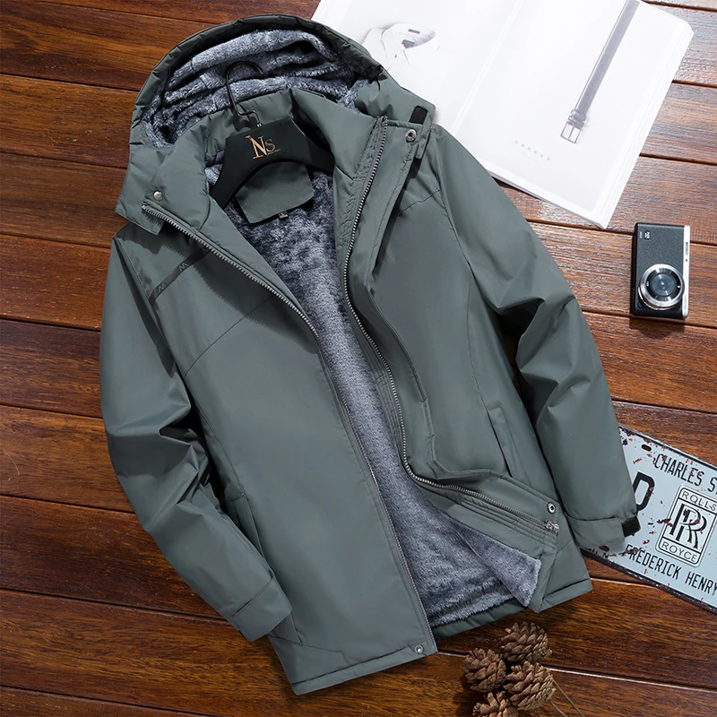 Chaqueta de hombre, abrigo de algodón grueso y con forro polar de | Ropa de hombre · Omeda.es - Imagen 4