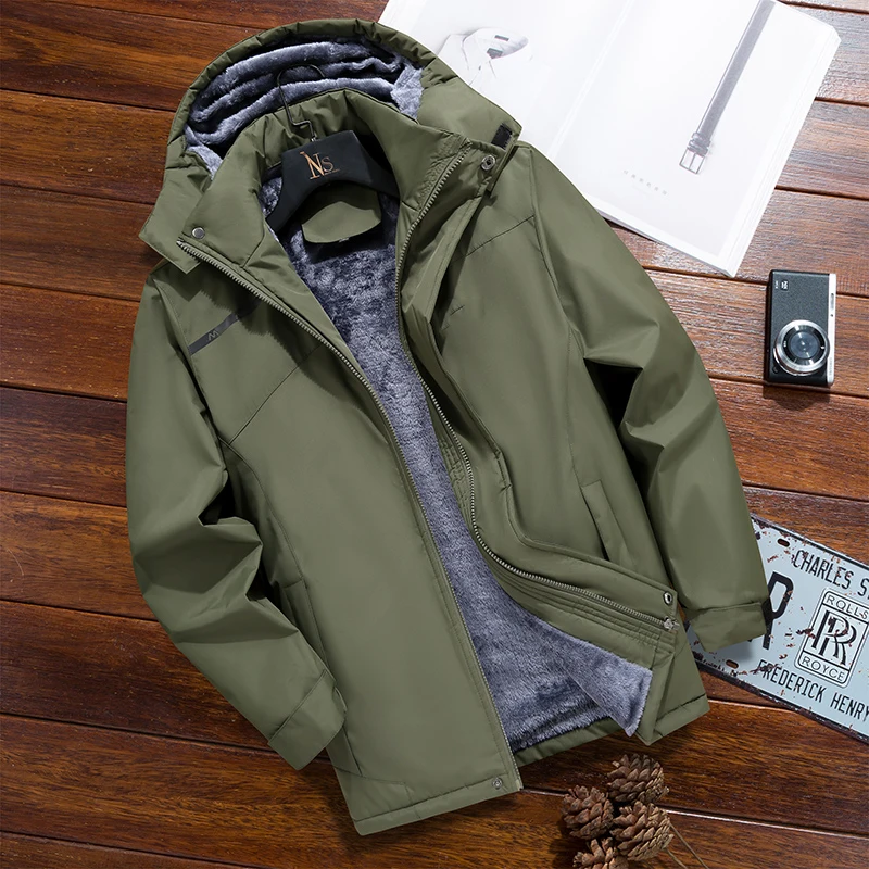 Chaqueta de hombre, abrigo de algodón grueso y con forro polar de | Ropa de hombre · Omeda.es - Imagen 5