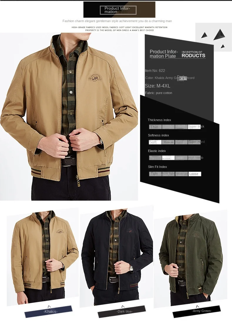 Chaqueta de hombre a la moda Retro de algodón puro de doble cara | Ropa de hombre · Omeda.es - Imagen 2