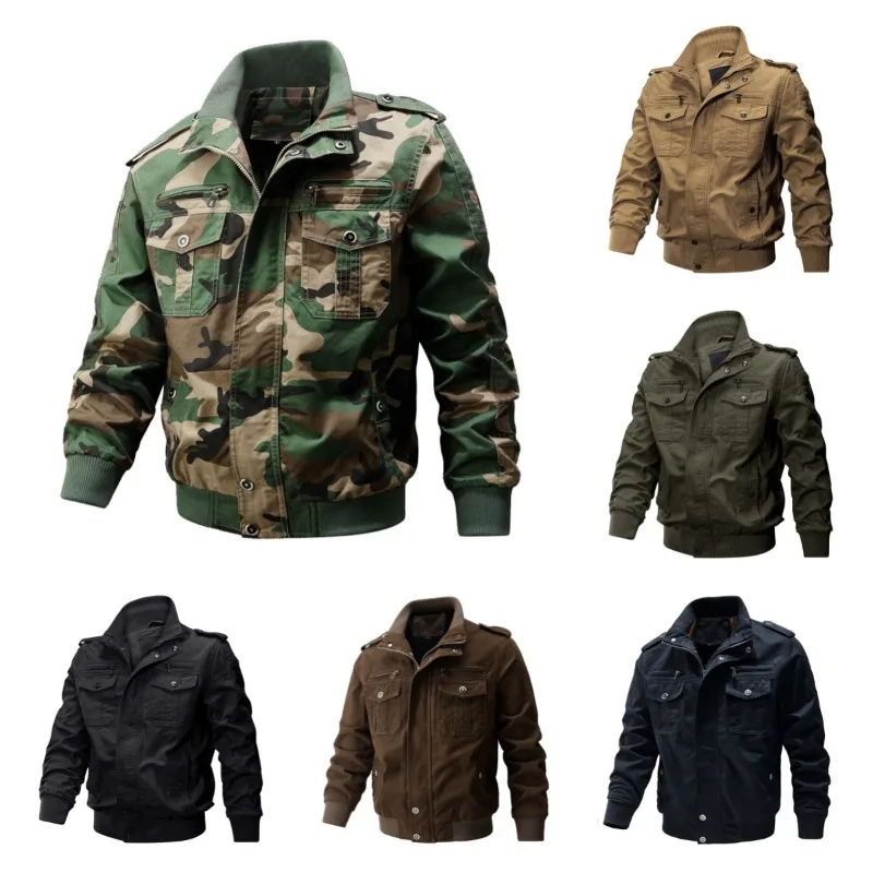 Chaqueta de hombre con múltiples bolsillos de utilidad, cortavientos | Ropa de hombre · Omeda.es - Imagen 3