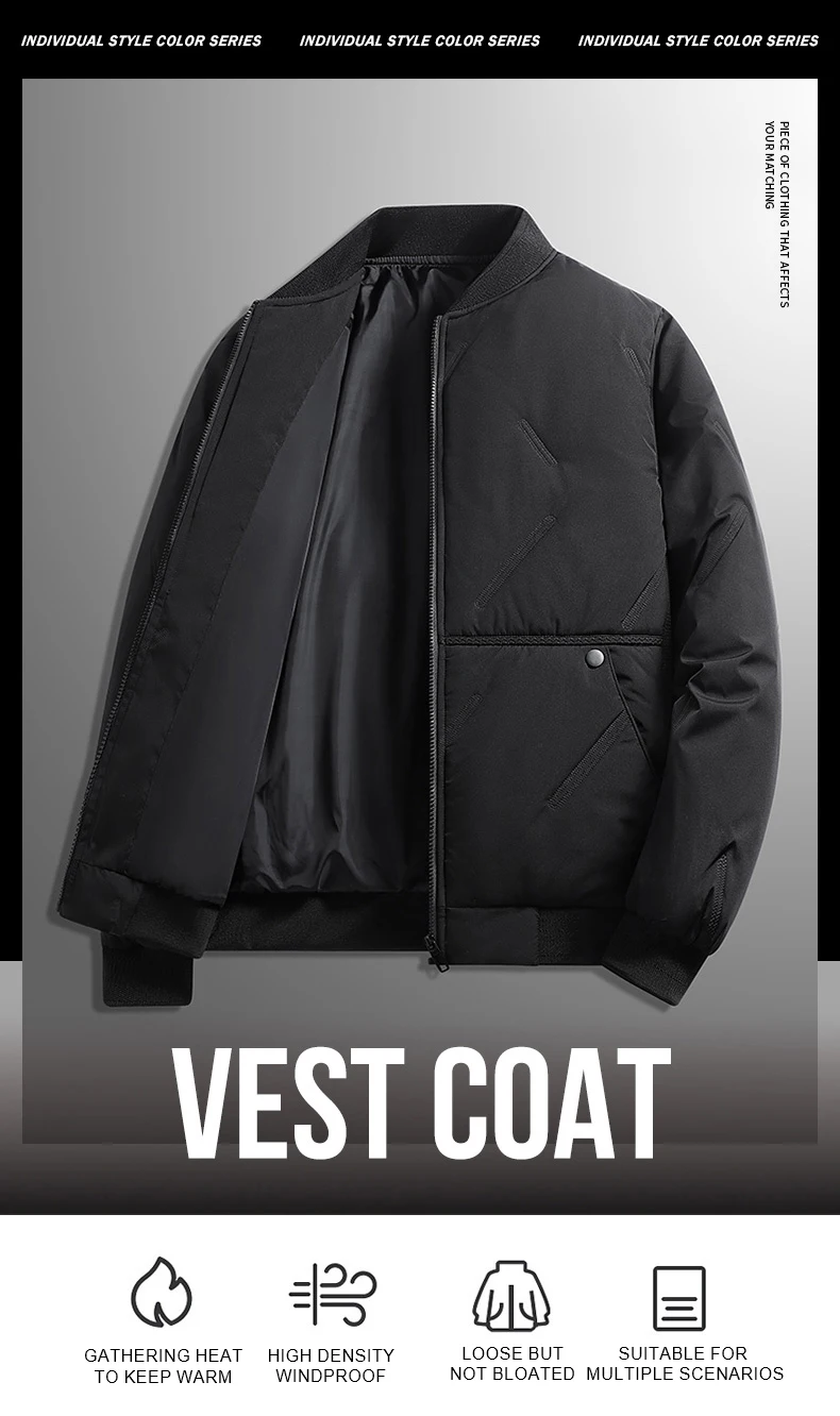 Chaqueta de hombre Otoño Invierno gruesa cálido cómodo transpirable | Ropa de hombre · Omeda.es - Imagen 3