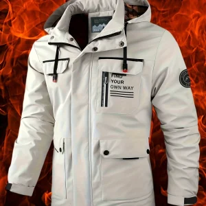 Chaqueta informal con capucha para hombre, abrigo para exteriores con | Ropa de hombre · Omeda.es