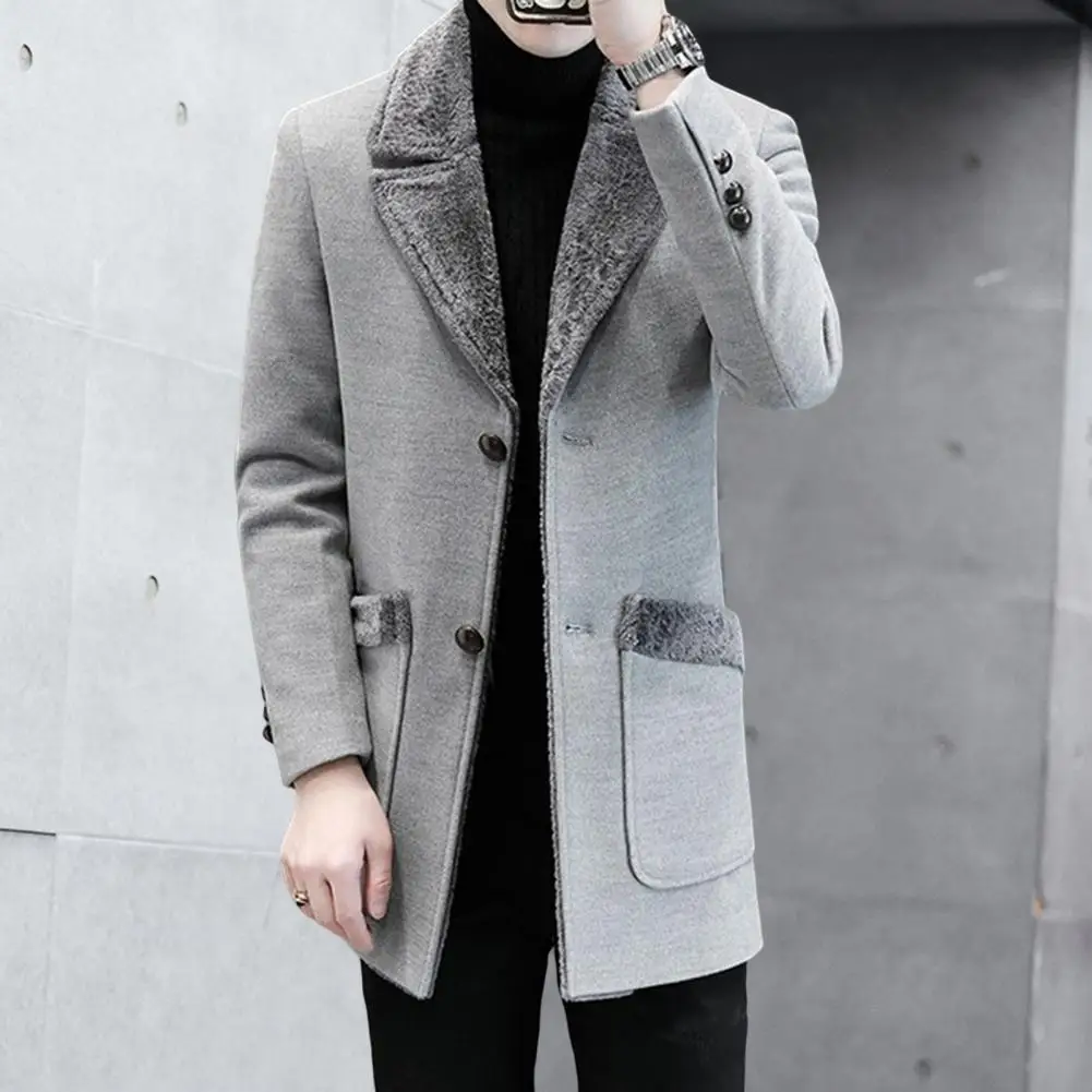 Chaqueta de negocios para hombre, abrigo de longitud media con cuello | Ropa de hombre · Omeda.es - Imagen 12