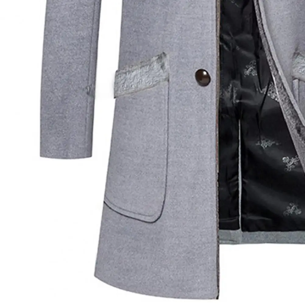 Chaqueta de negocios para hombre, abrigo de longitud media con cuello | Ropa de hombre · Omeda.es - Imagen 14