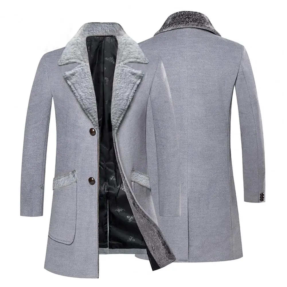 Chaqueta de negocios para hombre, abrigo de longitud media con cuello | Ropa de hombre · Omeda.es - Imagen 19