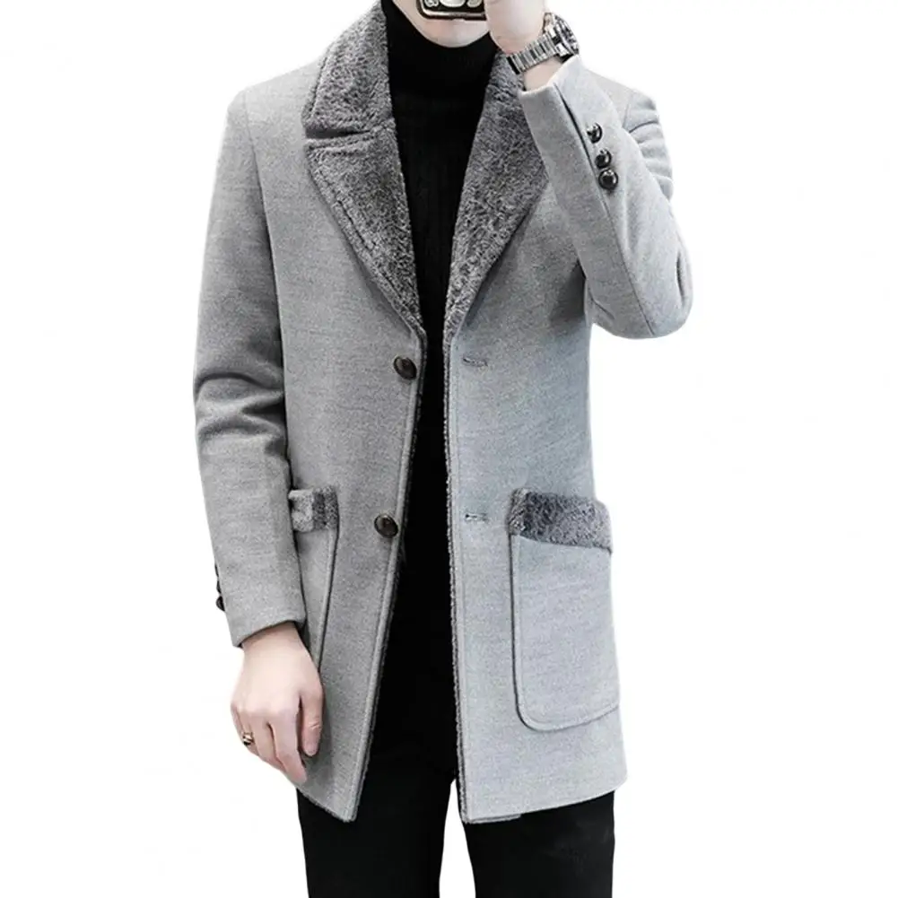 Chaqueta de negocios para hombre, abrigo de longitud media con cuello | Ropa de hombre · Omeda.es - Imagen 20