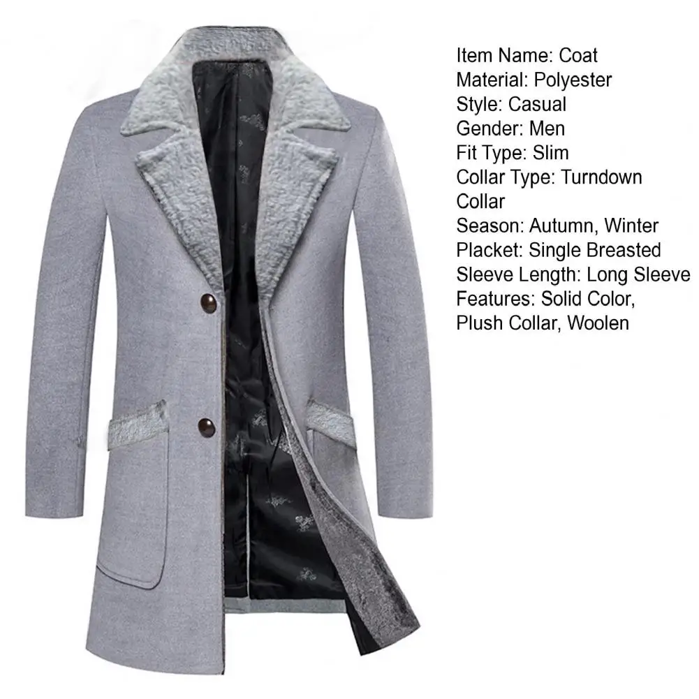 Chaqueta de negocios para hombre, abrigo de longitud media con cuello | Ropa de hombre · Omeda.es - Imagen 21