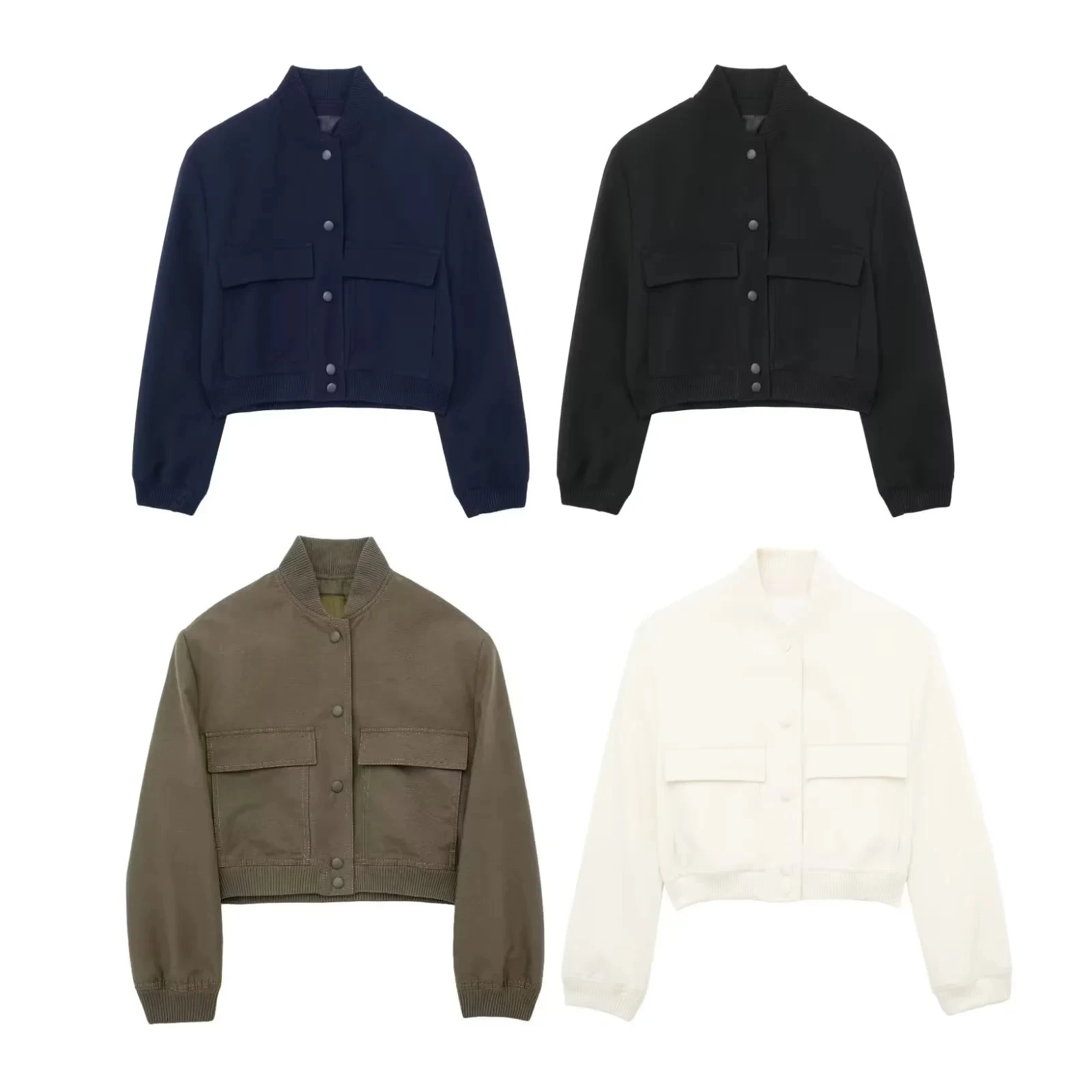 Chaqueta negra elegante a la moda para mujer, abrigo recortado | Ropa de mujer · Omeda.es - Imagen 3