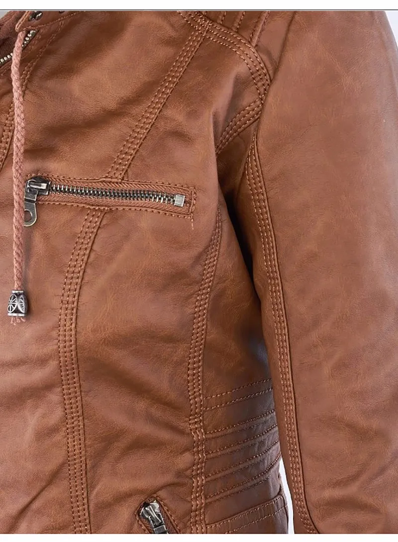 Chaqueta de piel sintética para mujer, chaqueta básica 20225, abrigo | Ropa de mujer · Omeda.es - Imagen 26