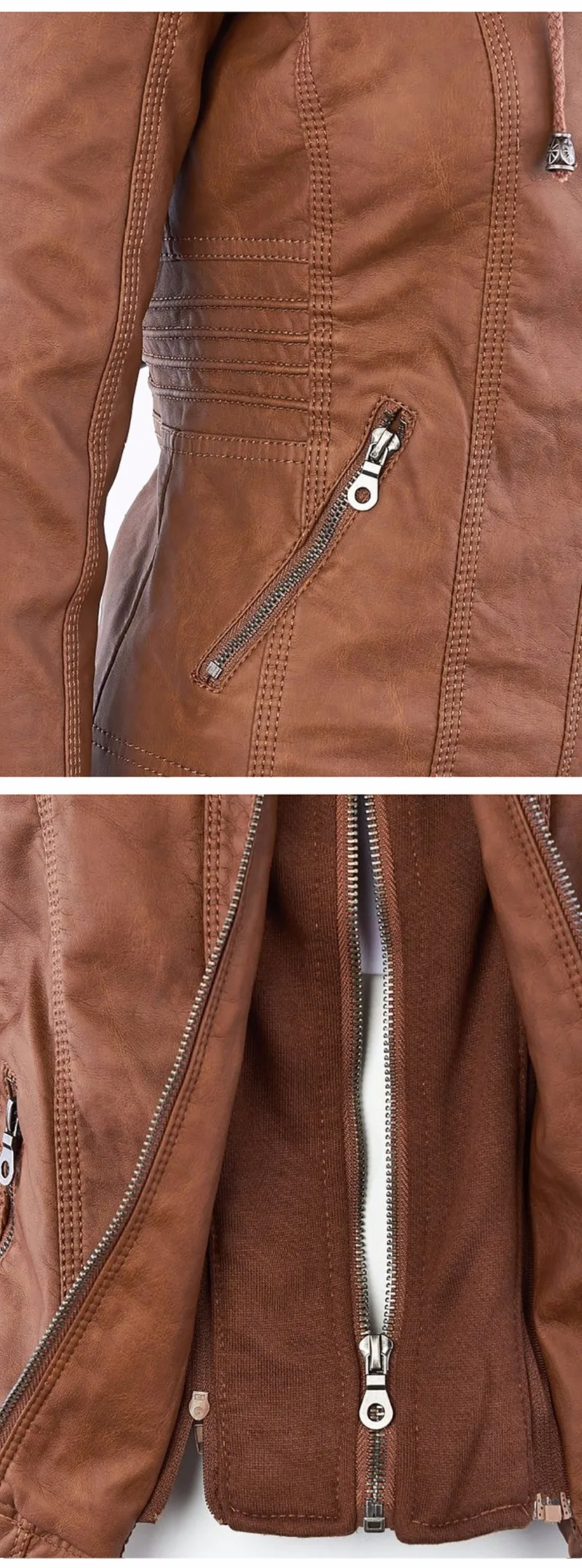 Chaqueta de piel sintética para mujer, chaqueta básica 20225, abrigo | Ropa de mujer · Omeda.es - Imagen 27