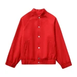 Chaqueta roja para mujer, abrigo informal de manga larga con una | Ropa de mujer · Omeda.es