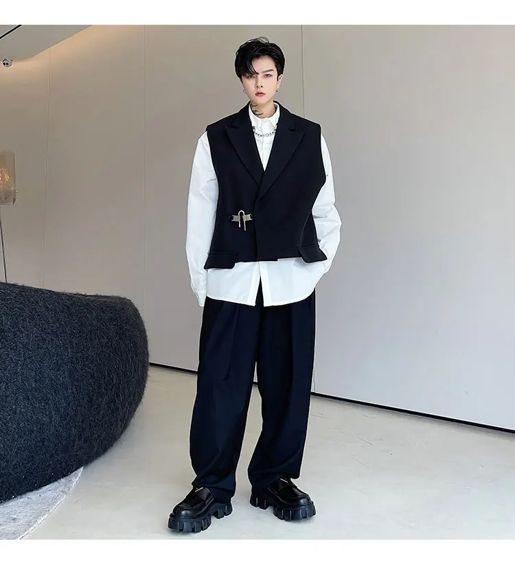 Chaqueta sin mangas para hombre, chaleco de traje Simple, Color | Ropa de hombre · Omeda.es - Imagen 15