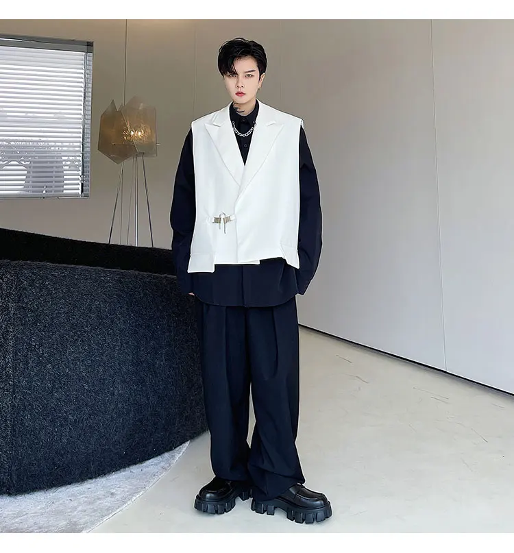 Chaqueta sin mangas para hombre, chaleco de traje Simple, Color | Ropa de hombre · Omeda.es - Imagen 4