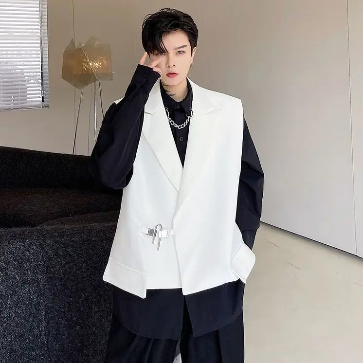 Chaqueta sin mangas para hombre, chaleco de traje Simple, Color | Ropa de hombre · Omeda.es - Imagen 41