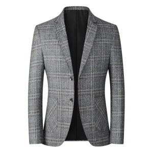 Chaqueta de traje de invierno para hombre - Blazer clásico a cuadros | Ropa de hombre · Omeda.es