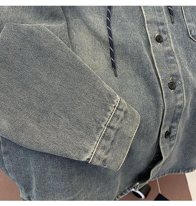 Chaqueta vaquera azul para hombre, abrigos versátiles holgados | Ropa de hombre · Omeda.es - Imagen 9