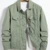 Chaqueta vaquera de hombre para primavera y otoño. Abrigo verde. | Ropa de hombre · Omeda.es