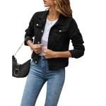 Chaqueta vaquera de manga larga para mujer, abrigo informal con | Ropa de mujer · Omeda.es