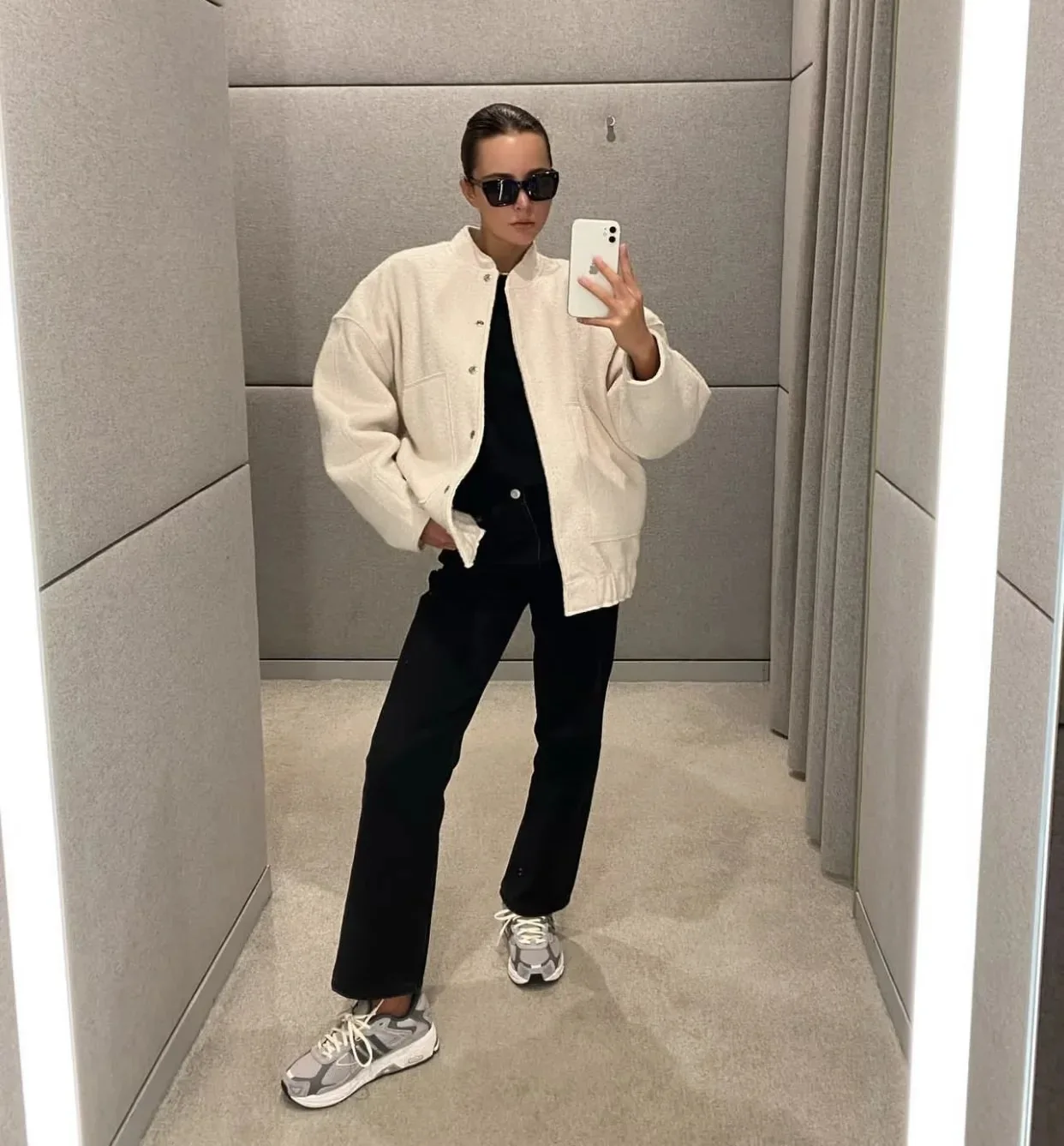 Chaquetas Bomber para mujer, abrigos con cuello redondo, botones de | Ropa de mujer · Omeda.es - Imagen 3