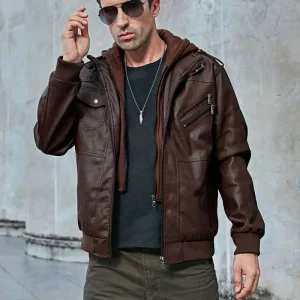 Chaquetas de cuero para hombre Otoño Invierno motocicleta PU chaqueta | Ropa de hombre · Omeda.es