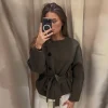 Chaquetas de punto envolventes para mujer, abrigos con cinturón de | Ropa de mujer · Omeda.es