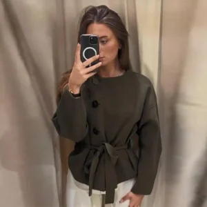 Chaquetas de punto envolventes para mujer, abrigos con cinturón de | Ropa de mujer · Omeda.es