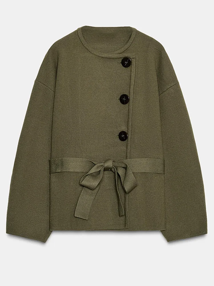 Chaquetas de punto envolventes para mujer, abrigos con cinturón de | Ropa de mujer · Omeda.es - Imagen 2