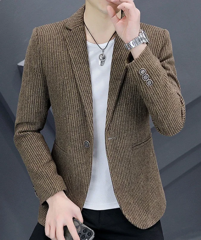 Chaquetas de traje delgadas para hombre, Blazer de botonadura única, | Ropa de hombre · Omeda.es - Imagen 11