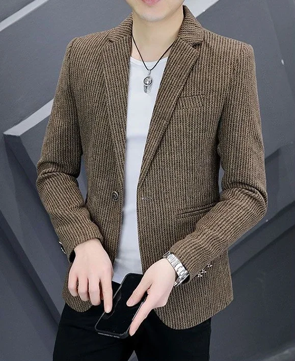 Chaquetas de traje delgadas para hombre, Blazer de botonadura única, | Ropa de hombre · Omeda.es - Imagen 12