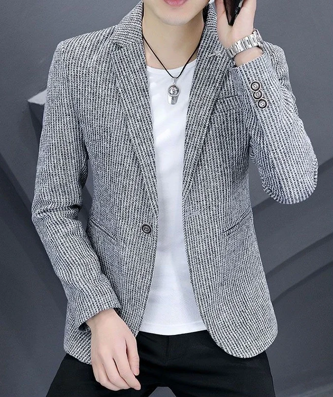 Chaquetas de traje delgadas para hombre, Blazer de botonadura única, | Ropa de hombre · Omeda.es - Imagen 4