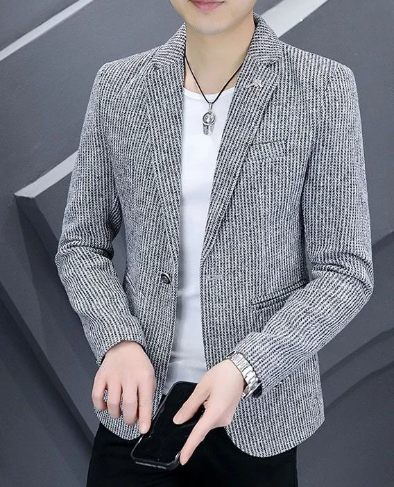 Chaquetas de traje delgadas para hombre, Blazer de botonadura única, | Ropa de hombre · Omeda.es - Imagen 5