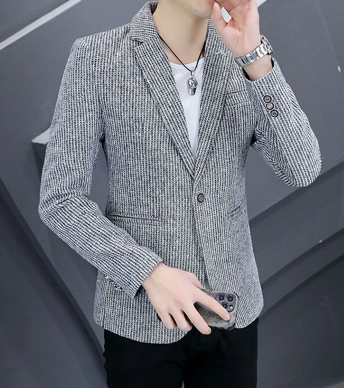 Chaquetas de traje delgadas para hombre, Blazer de botonadura única, | Ropa de hombre · Omeda.es - Imagen 6