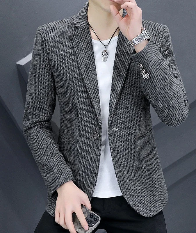 Chaquetas de traje delgadas para hombre, Blazer de botonadura única, | Ropa de hombre · Omeda.es - Imagen 7