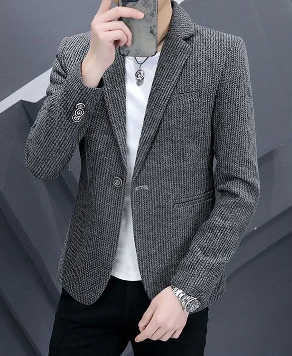 Chaquetas de traje delgadas para hombre, Blazer de botonadura única, | Ropa de hombre · Omeda.es - Imagen 8