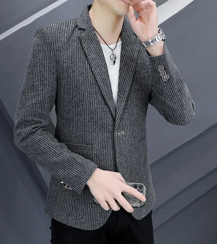 Chaquetas de traje delgadas para hombre, Blazer de botonadura única, | Ropa de hombre · Omeda.es - Imagen 9