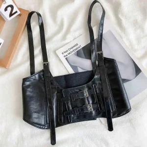 Cinturón ancho para mujer, diseño retro elegante y lujoso, cinturón | Accesorios de moda · Omeda.es