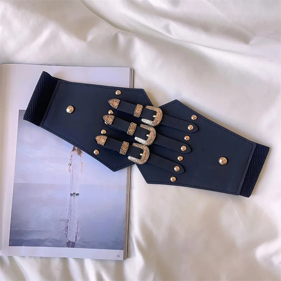 Cinturón de corsé debajo del busto para mujer, cinturones Retro de | Accesorios de moda · Omeda.es - Imagen 3