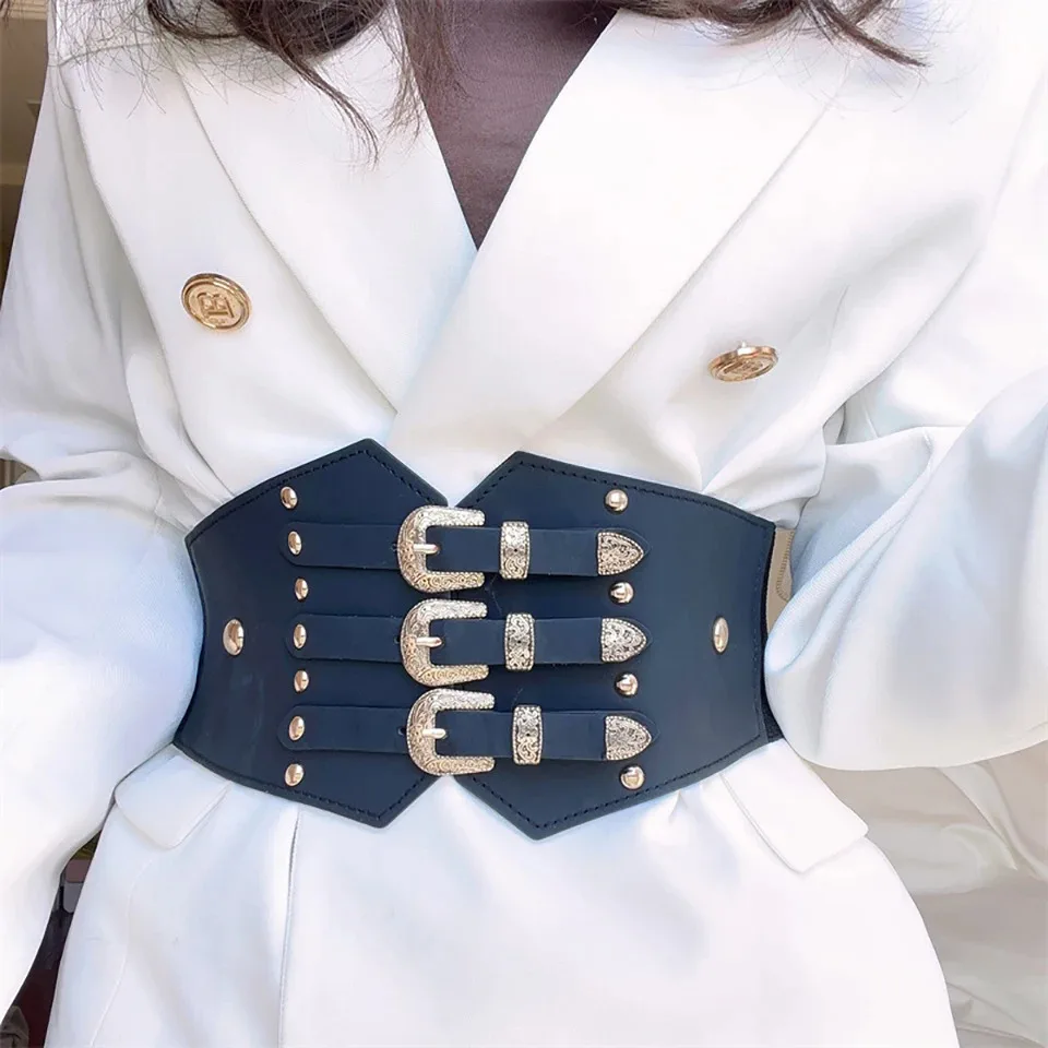 Cinturón de corsé debajo del busto para mujer, cinturones Retro de | Accesorios de moda · Omeda.es - Imagen 7