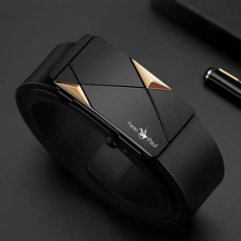 Cinturón de cuero de alta calidad para hombre a la moda con hebilla | Accesorios de moda · Omeda.es - Imagen 5