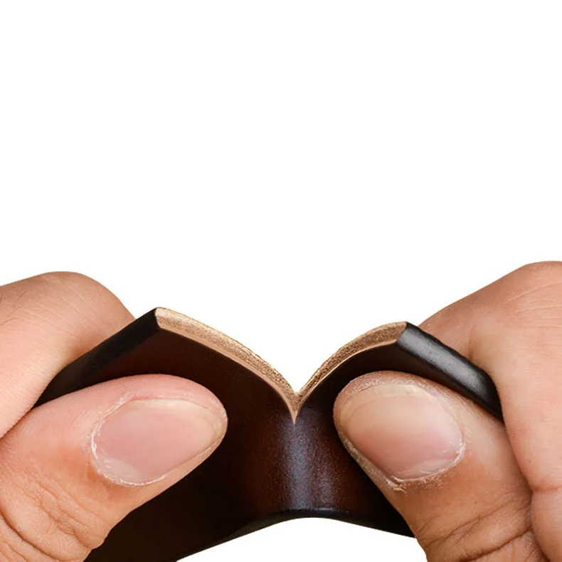 Cinturón de cuero genuino para hombre, cinturones de aleación a la | Accesorios de moda · Omeda.es - Imagen 3