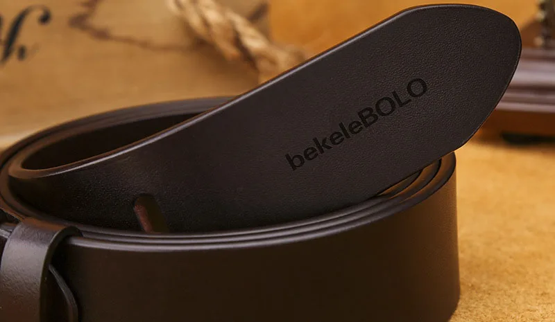 Cinturón de cuero genuino para hombre, cinturones de aleación a la | Accesorios de moda · Omeda.es - Imagen 8