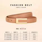 Cinturón de cuero genuino para mujer; cinturón de moda de piel de | Accesorios de moda · Omeda.es