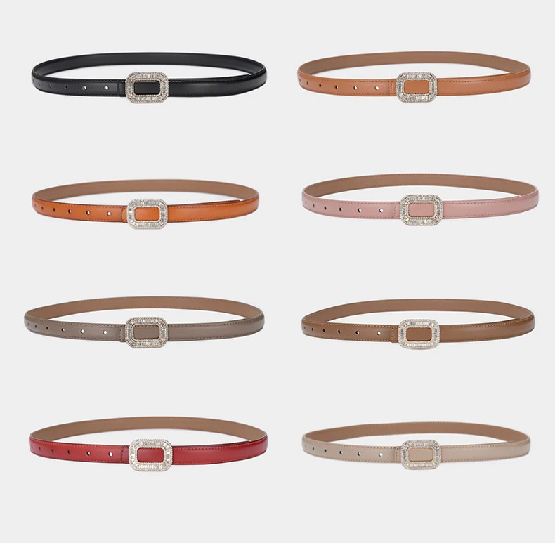 Cinturón de cuero de lujo para mujer, faja con hebilla suave, | Accesorios de moda · Omeda.es - Imagen 10