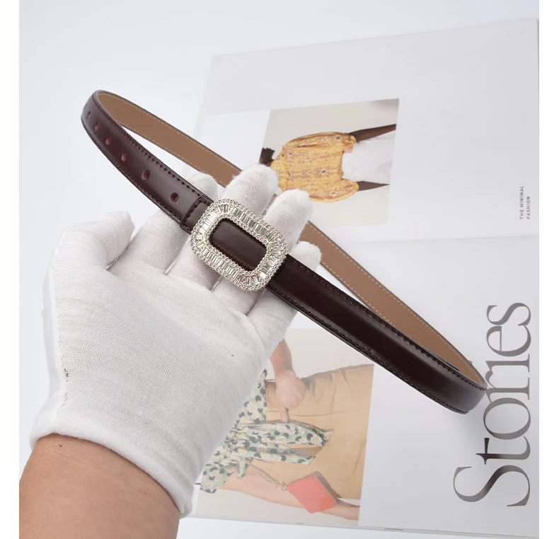 Cinturón de cuero de lujo para mujer, faja con hebilla suave, | Accesorios de moda · Omeda.es - Imagen 14