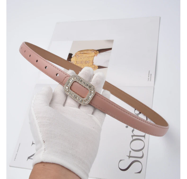 Cinturón de cuero de lujo para mujer, faja con hebilla suave, | Accesorios de moda · Omeda.es - Imagen 15