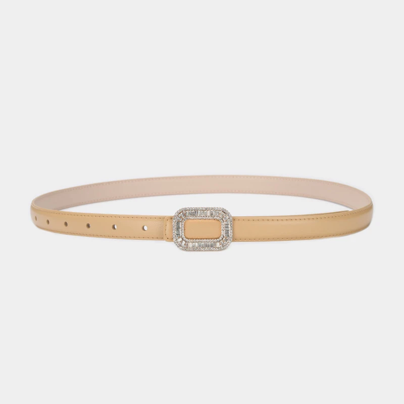 Cinturón de cuero de lujo para mujer, faja con hebilla suave, | Accesorios de moda · Omeda.es - Imagen 24