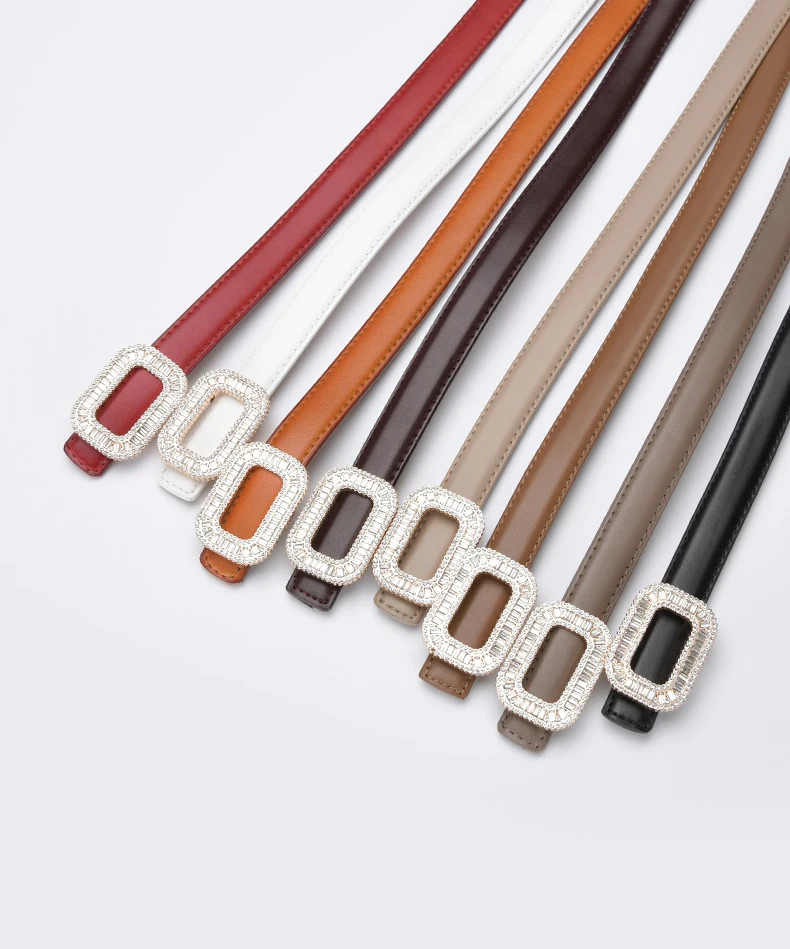 Cinturón de cuero de lujo para mujer, faja con hebilla suave, | Accesorios de moda · Omeda.es - Imagen 6